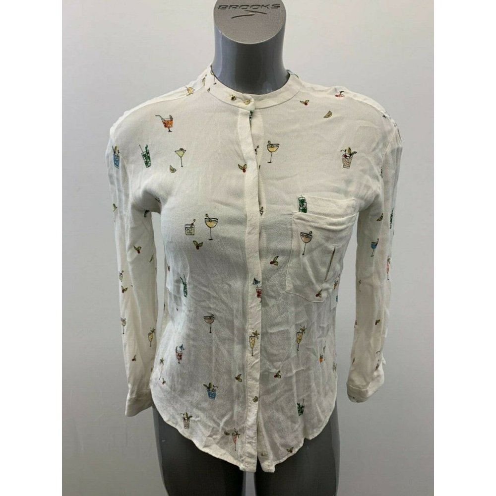 Zara Basic Collection Women's Medium White All Ov… - image 1